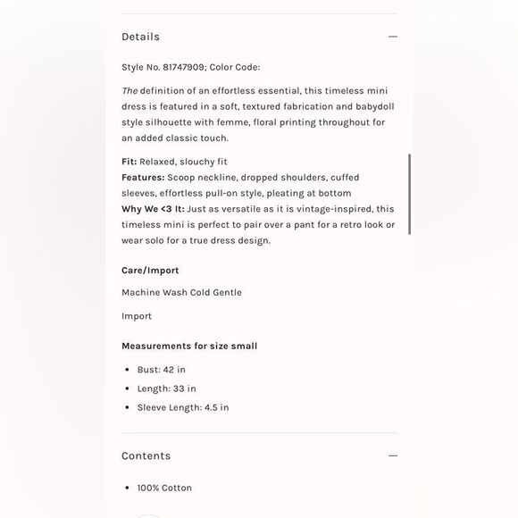 Free People Belezza Printed Babydoll Dress Small - Picture 4 of 10